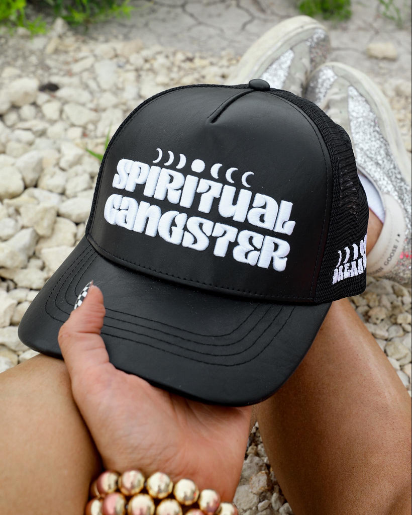 Black "Spiritual Gangster" Trucker Hat