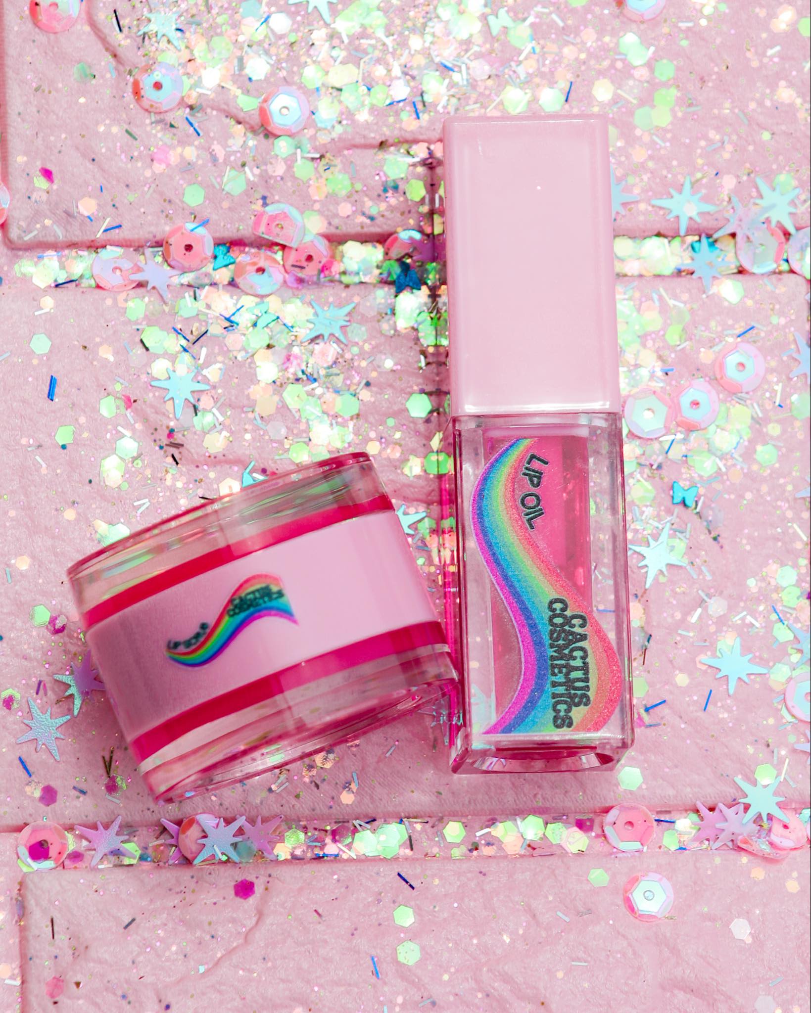 Retro Lip Oil + Scrub Set