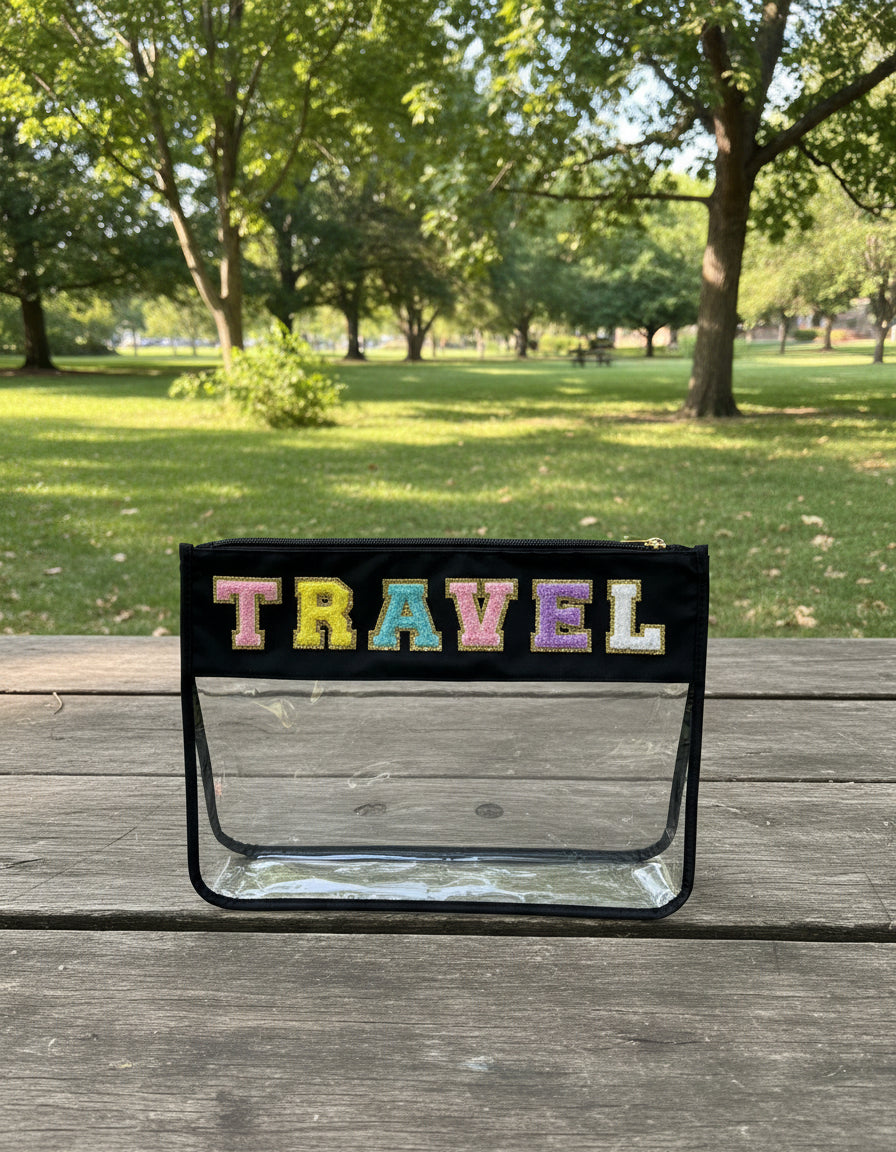 Black Transparent Travel Bag