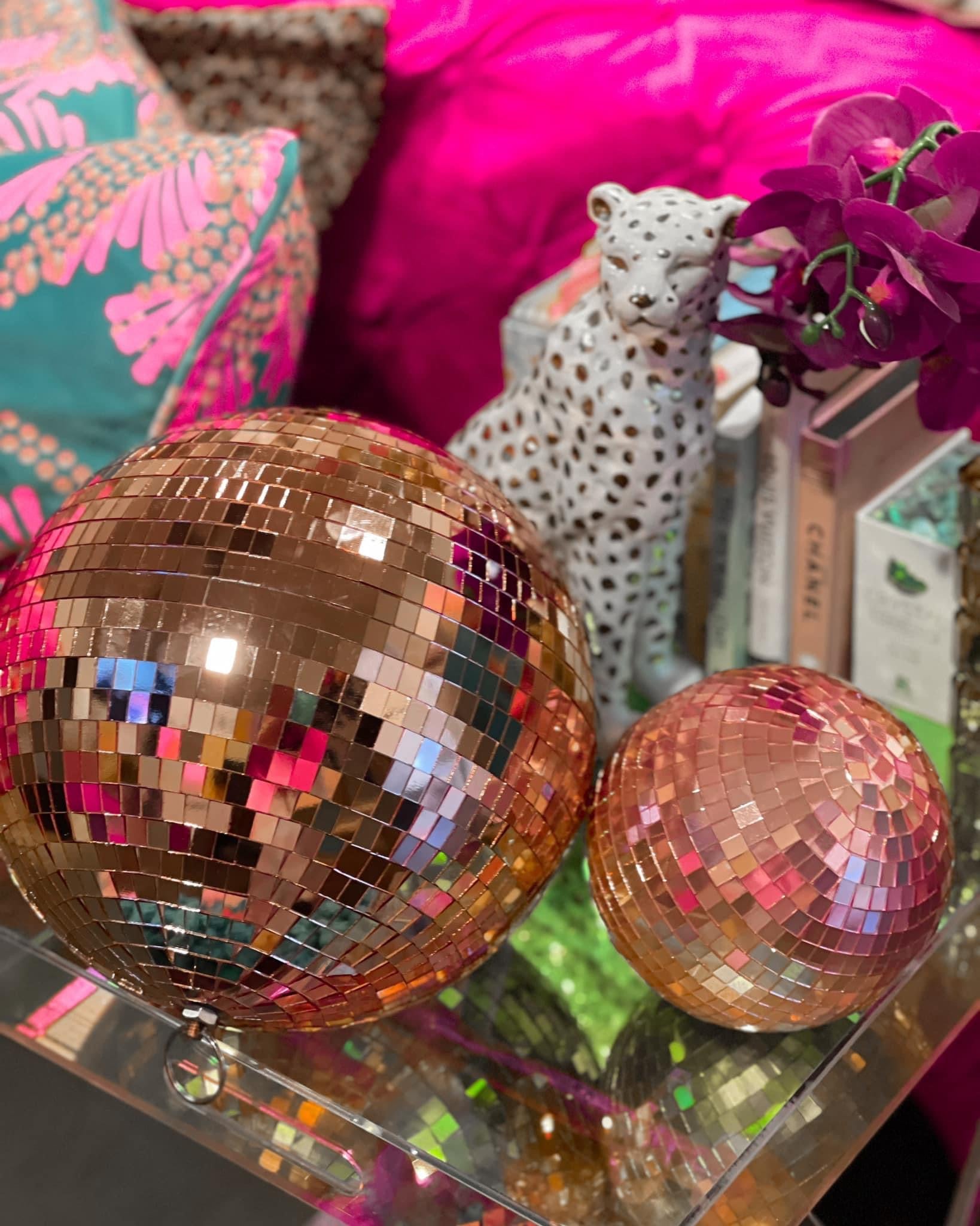 Small Rosegold Disco Ball